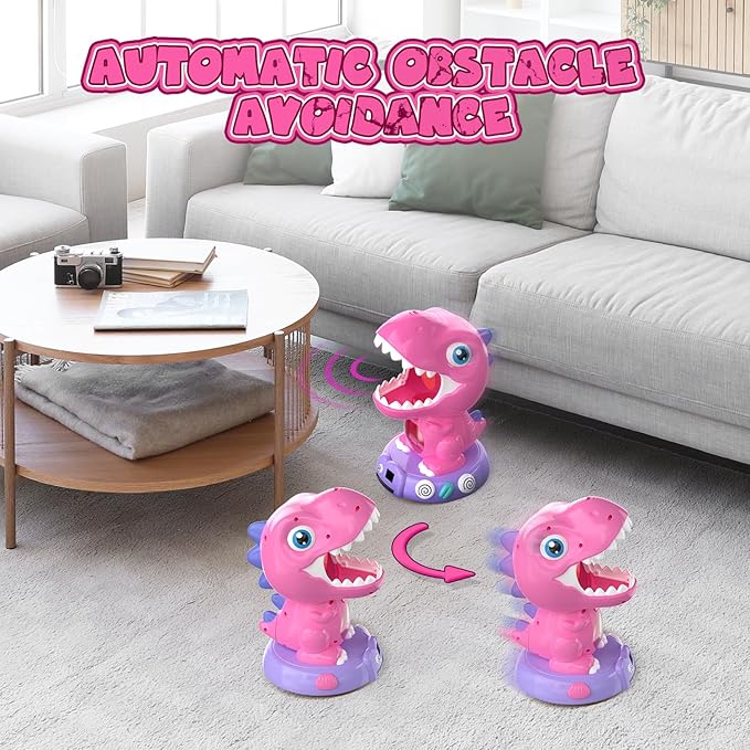 EagleStone Remote Control Dinosaur Shooting Toys for Boys &Girls, Electronic Moveable Shoot Game with Spay, Auto Scoring, Light & Sounds,Party Favors, Carnival Games,Toys for Kids 3 4 5 6 7 8 Year Old