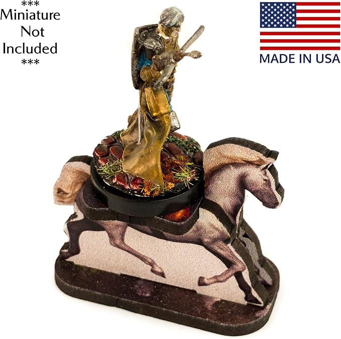 C4Labs Horse Character Mount | x4 Mounts | 1x2in Base | Role Playing Games | DND D&D Pathfinder