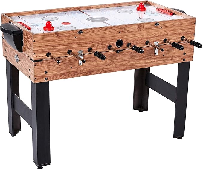 Lancaster 3 in 1 Sports Multigame, Pool Billiards, Slide Hockey, Foosball Game Table