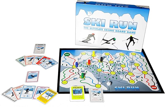 SKI Run - The Ultimate Skiing Family Board Game for Both Kids, Teens and Adults. Top Apres Ski Gift-Present