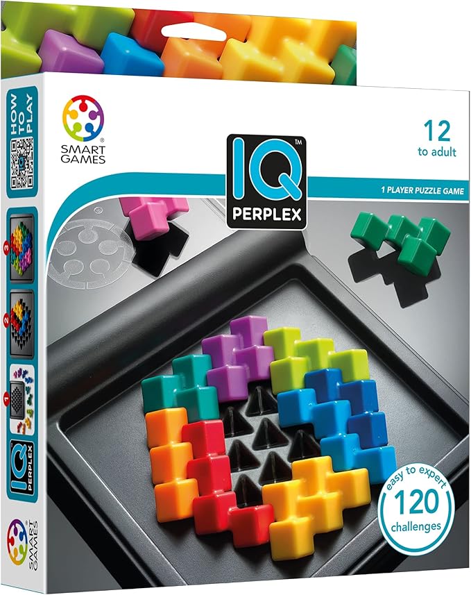 SmartGames IQ Perplex Travel Puzzle Game with 120 Challenges for Ages 12 - Adult