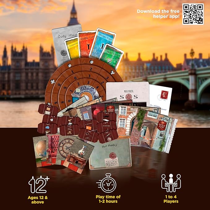 EXIT: The Game - The Disappearance of Sherlock Holmes | Escape Room | Puzzles | Cooperative Games | Mystery Game | London | Kosmos | Family Friendly | 1-4 Players