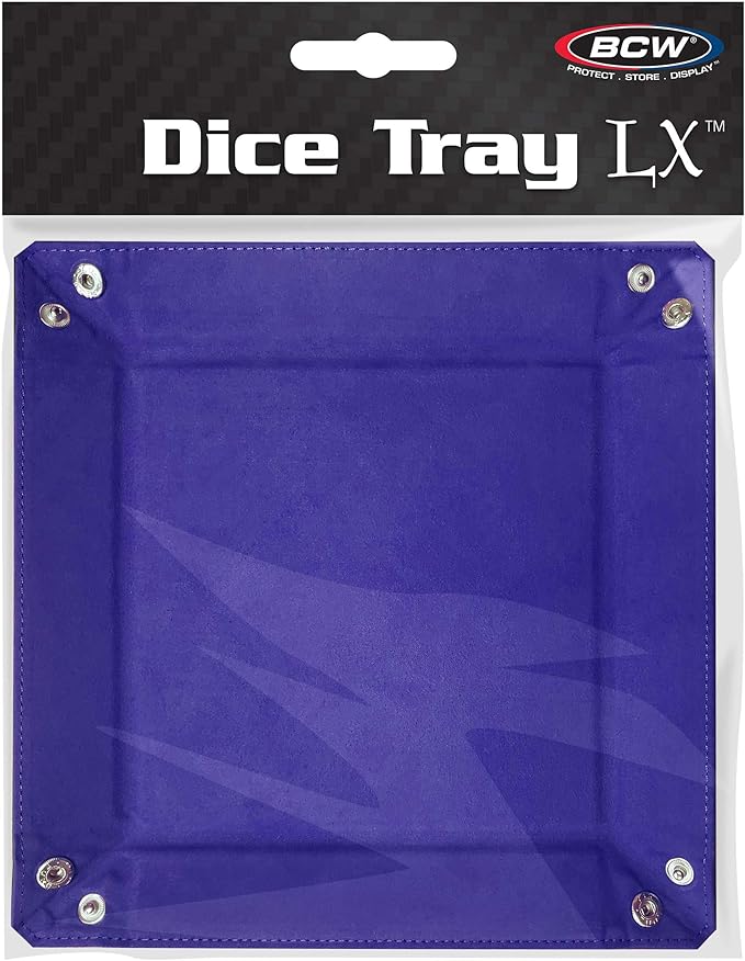 BCW Square Dice Tray - Blue | 7x7 Inches | Ideal for Dungeons and Dragons, Pathfinder, etc | Dice Rolling Tray Gaming Accessory for Tabletop RPGs and Board Games…