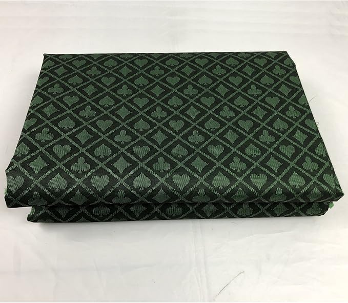Speed Cloth Poker Table Fabric - 108X60 Inch Section of Suited Casino Card Game Table Felt Top Cover - Green