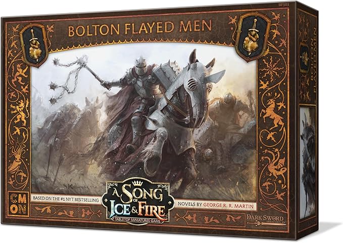 CMON A Song of Ice and Fire Tabletop Miniatures Bolton Flayed Men Unit Box - Fearsome Warriors for Your Army, Strategy Game for Adults, Ages 14+, 2+ Players, 45-60 Minute Playtime, Made