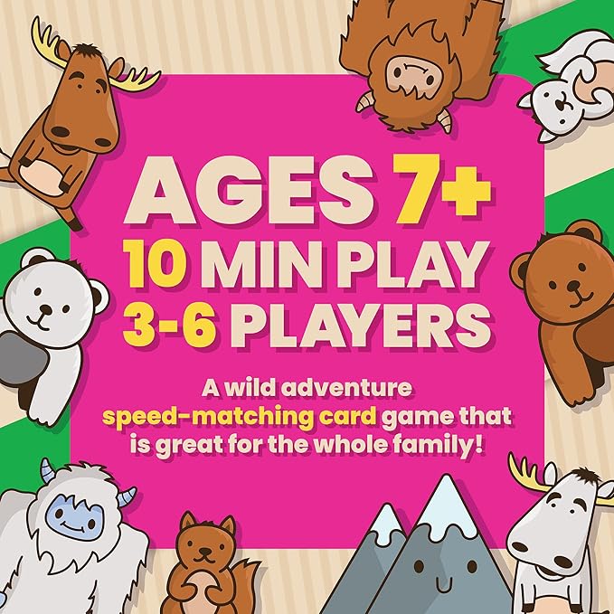Moose Match Mayhem - by Taco Cat Goat Cheese Pizza – A Wild Adventure, Speed-Matching Card Game! Easy, Fast and Fun for Family Game Night for Kids Ages 7+, Teens, Adults