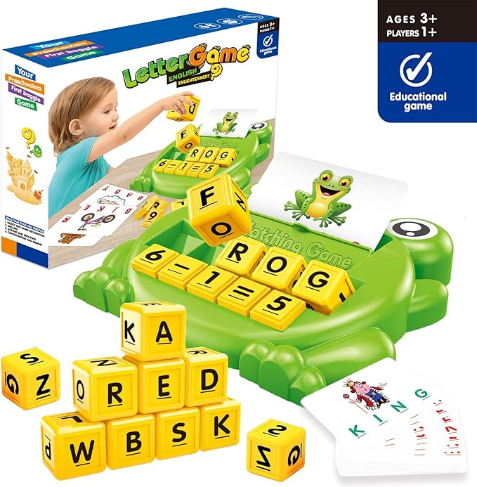 Learning Toys for Kids Birthday Gift, Matching Letter Game and Math Games, Preschool Educational Toys for Ages 3-8, Birthday Party Halloween Xmas Easter Gifts for 3 4 5 6 7 8 Year Old Boys Girls