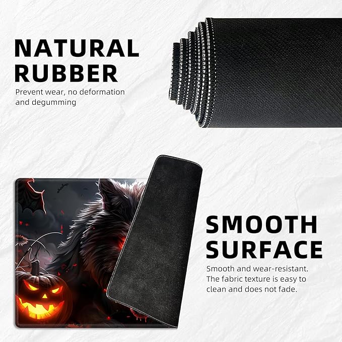 for MTG Playmat with Storage Bag, for TCG Playmat and Playing Card Mat for Magic Board Games, Non-Slip Werewolf Desk Mat, Stitched Edges Game Mat, Rollable & Foldable Card Playmat