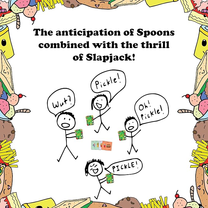 Lunch Break - Card Game with The Thrill of Slapjack and Suspense of Spoons - Fast-Moving Card Slapping Fun for Adults and Kids Ages 7+ and 2-6 Players - New Games for Game Night