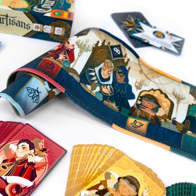 Pandasaurus Games Courtisans Card Game - Navigate Intrigue and Influence at The Queen's Banquet! Strategy Game, Fun Family Game for Kids & Adults, Ages 8+, 2-5 Players, 20-30 Min Playtime, Made