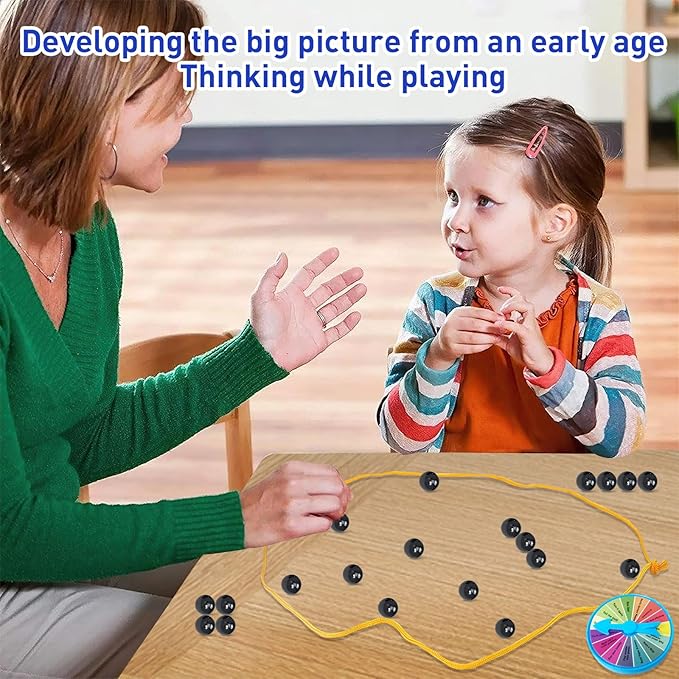 Chess Board Game, Versus Chess Set, Chess Board Game with Punishment Wheel, Table Top Game for Kids Adults, Educational Checkers Chess Game for Family Party