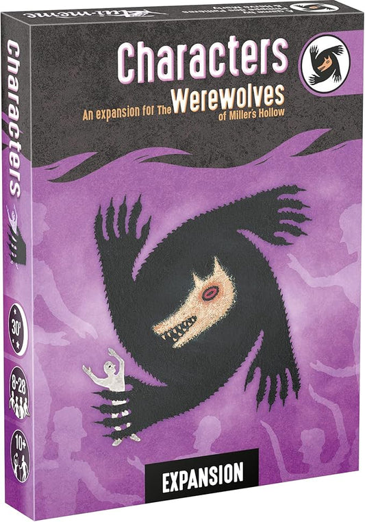 The Werewolves of Miller's Hollow Characters Expansion - New Roles & Game-Changing Abilities! Social Deduction Party Game for Kids & Adults, Ages 10+, 8-28 Players, 30 Min Playtime, Made by Zygomatic