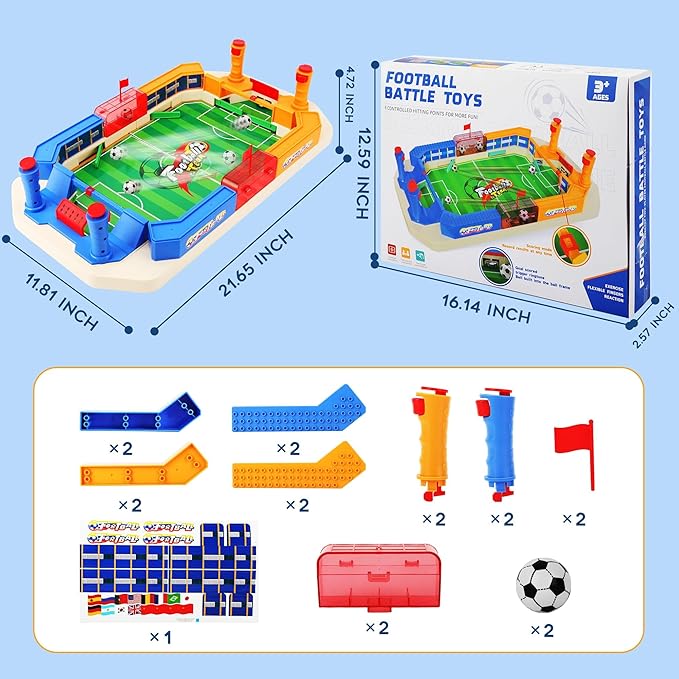 Mini Foosball Table Game: Soccer Toys for Boys 3-12,Fun Board Game for Gatherings