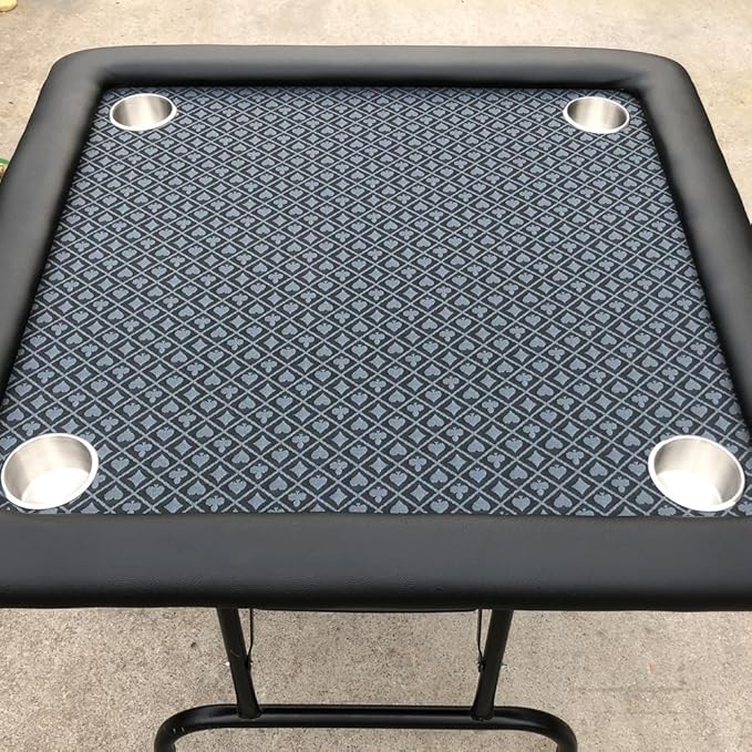Speed Cloth Poker Table Fabric - 108X60 Inch Section of Suited Casino Card Game Table Felt Top Cover - Gray