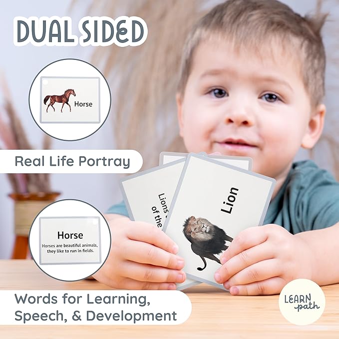 Toddler Flash Cards for Ages 2+ - Real Image 470 Flash Cards for Toddlers 3-5 Years with Illustrations, Alphabet, First Words, Numbers, Colors, Shapes & Math Symbols