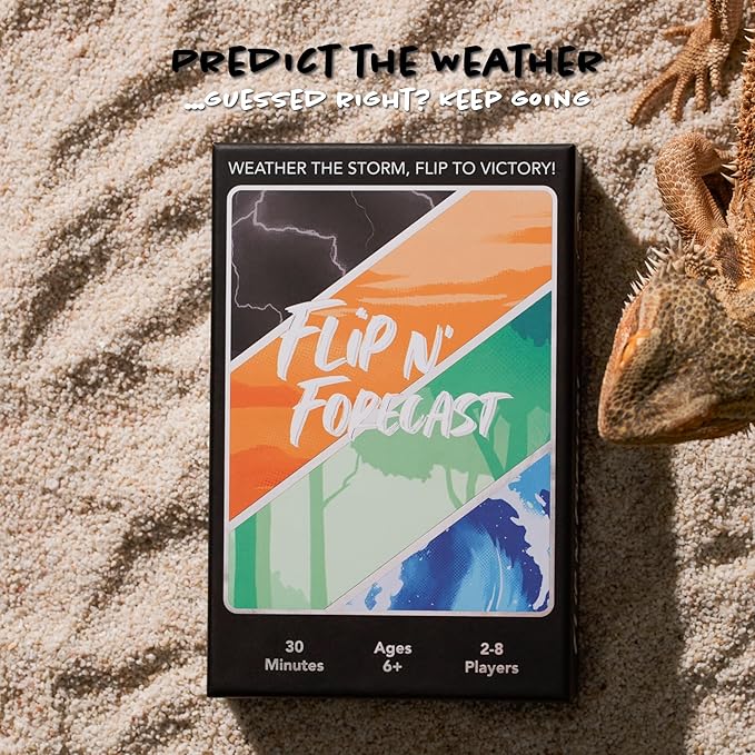 Flip N' Forecast - The Ultimate Prediction Card Game for Family Game Night - Best New Addition to Your Board Games for Teens - 2-8 Players, Ages 6+