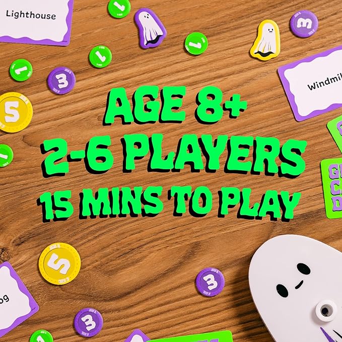 Big Potato Ghosts Can't Draw: A Fun, Spooky Board Game for Kids and Adults, Perfect for Halloween, Birthday Parties and Family Game Nights