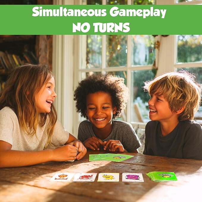 Speedy Monsters - Kids Card Games Ages 4-8, 8-12, Fun, Matching Card Games for Kids 8-12. Speed Color Monster Game, Fast Paced Board Game for Boys and Girls, Fun for Family Night, 2-6 Players