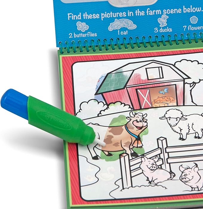 Melissa & Doug On the Go Water Wow! Reusable Water-Reveal Activity Pad - Animals - FSC Certified