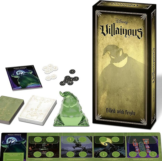 Ravensburger Disney Villainous: Filled with Fright - Strategy Board Game for Age 10 & Up | Award-Winning Line | Featuring Oogie Boogie