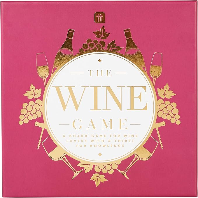Talking Tables Wine Themed Trivia Board Game | Games Night | Adults, After Dinner Party, Table Game, General Knowledge, Wines Lover, Alcohol, Bottle, Drinking, Christmas, Birthday, Present (WINE-GAME)