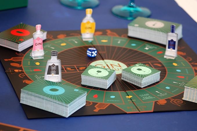 Talking Tables Gin Themed Trivia Board Game, Games Night, Adults, After Dinner Party,General Knowledge, G&T, Gin Lover,