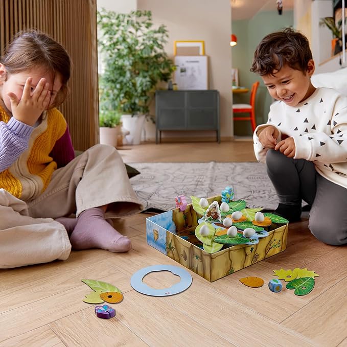 HABA Teetering Treetops Stacking Game: Perfect Dexterity Board Game for Kids Ages 3 and up, Engaging Bird-Themed Board Games for Family Night