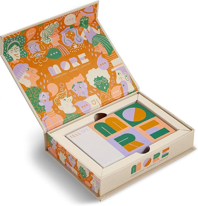 Tell Me More: Family Edition - A Family Conversation Starter Game of 52 Questions to Foster Communication and Deepen Connections