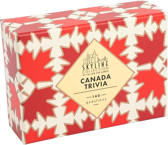 Skyline Collection Trivia Set - Canada Trivia, 140 Question Cards - Game Night Entertainment for Families & Friends