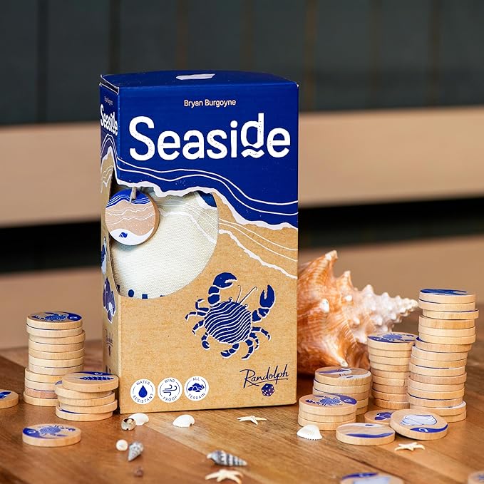 Seaside - Ocean-Themed, Travel Friendly Family Game | Water Resistant | Ages 8+ | 1 to 5 Players | 20 Minutes