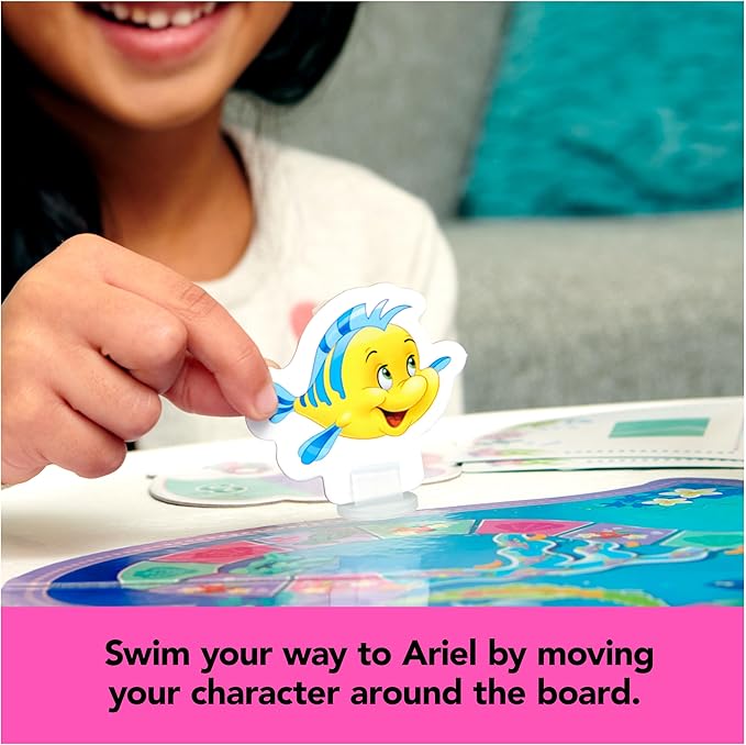 Spin Master Games, Disney Princess, Little Mermaid Charming Sea Adventure Game, Disney Princess Toys for Kids, 2-4 Players, for Ages 4+