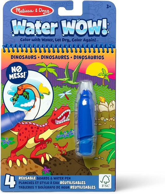 Melissa & Doug On The Go Water Wow! Reusable Water-Reveal Activity Pad – Dinosaurs