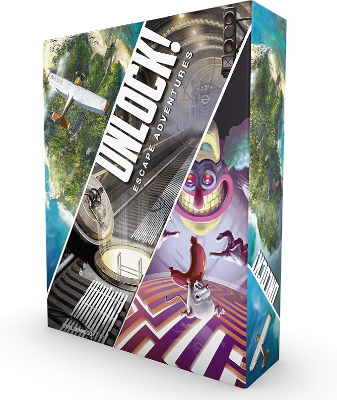 UNLOCK! Escape Adventures Card Game - Escape Room-Inspired Cooperative Adventure, Fun Family Game for Kids and Adults, Ages 10+, 1-6 Players, 1 Hour Playtime, Made by Space Cowboys