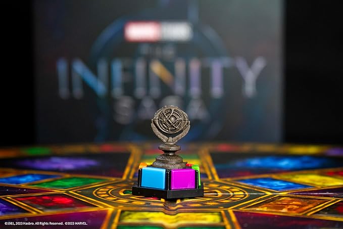 Trivial Pursuit: Marvel Cinematic Universe Ultimate Edition | Officially Licensed | Collectible Trivia Board Game Featuring 6 Infinity Stone Location Movers, 1800 Questions, MCU Phases 1-3