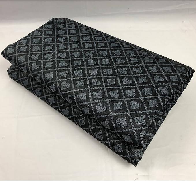 Speed Cloth Poker Table Fabric - 108X60 Inch Section of Suited Casino Card Game Table Felt Top Cover - Gray