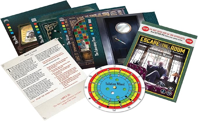 ThinkFun Escape The Room Secret of Dr. Gravely's Retreat - an Escape Room Experience in a Box for Age 13 and Up