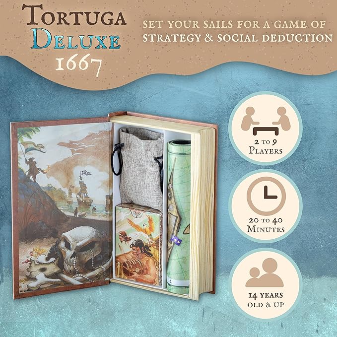 Facade Dark Cites Series Board Game of Strategy, Deceit, and Luck - Card Game for Teens Adults and Family - Deluxe Tortuga 1667