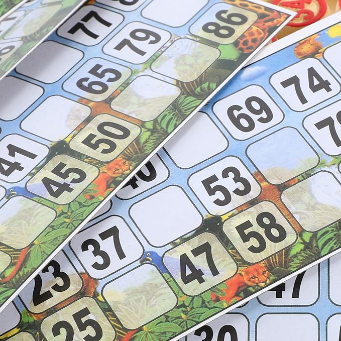 VICASKY Russian Lotto Game Set - Wooden Bingo for Adults and Family, Vintage Soviet Style Tombola Game, Portable Ideal Travel, Gatherings, Logical Thinking Training Cards Set