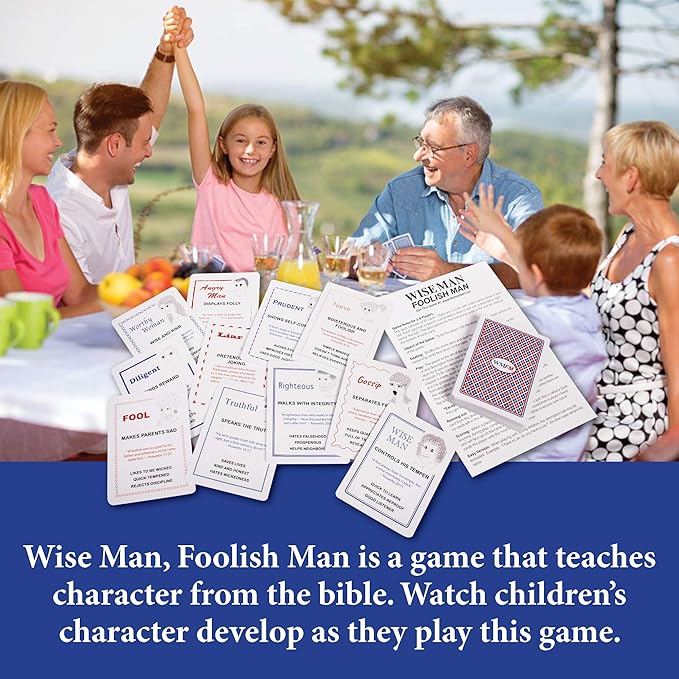 Family Card Game: Fun Educational Christian Game for Kids and Families; Fun Bible Game; Perfect Game for Family Game Night