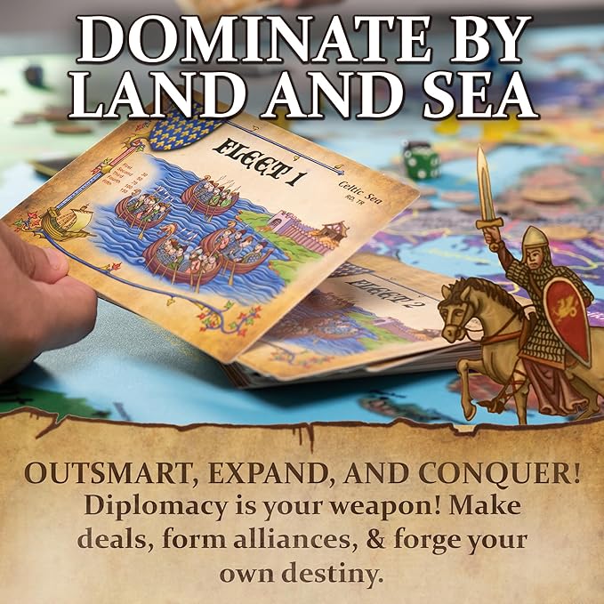 VRSoft Swords & Sails – Medieval Strategy Board Game with Tactical Combat and High Replayability