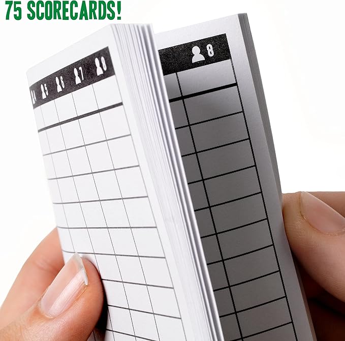 Brybelly Farkle Scorecards – Set of 75 Replacement Score Sheets for Farkle Dice Games for Up to 8 Players