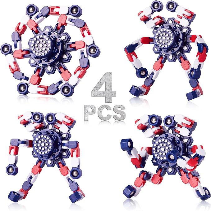 Transformable Fidget Spinners for Kids and Adults Stress Relief Sensory Toys for Boys and Girls Fingertip Gyros for ADHD Autism for Kids