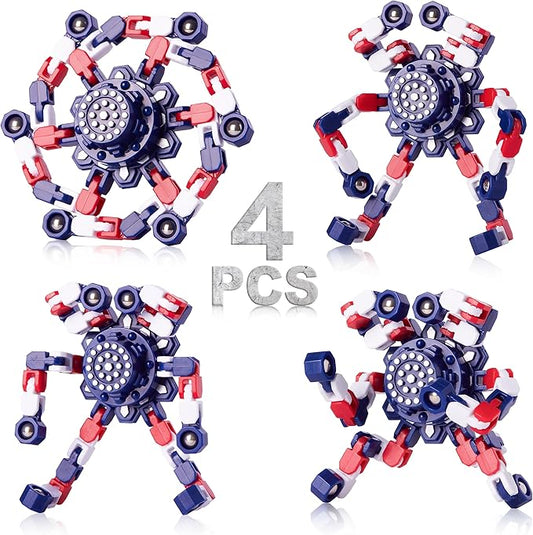 Transformable Fidget Spinners for Kids and Adults Stress Relief Sensory Toys for Boys and Girls Fingertip Gyros for ADHD Autism for Kids