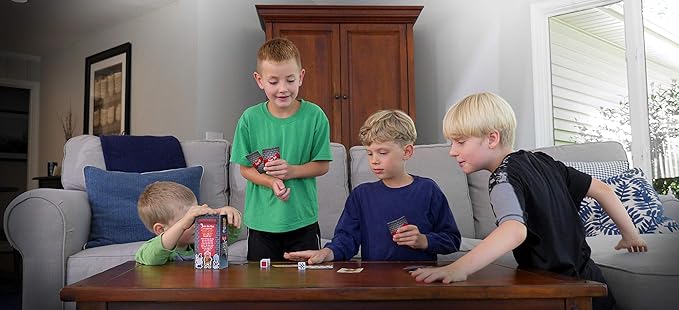 Not It Dice Games for Kids Strategy Game for Family Night Fun Card Game Stocking Stuffer Gift 3+ Players Ages 6+ Castle Land