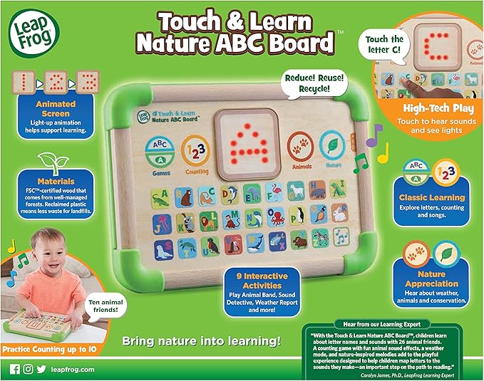 LeapFrog Touch and Learn Nature ABC Board, Green
