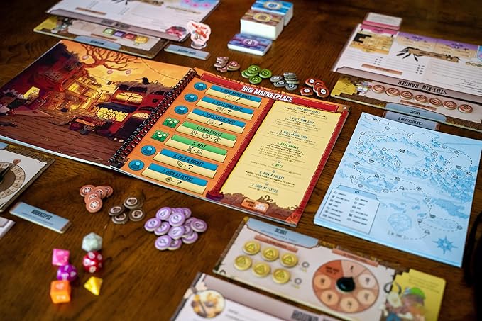 Freelancers Board Game - Dive into a Post-Apocalyptic Gig Economy! Narrative Adventure Game, Fantasy RPG Game, Ages 14+, 3-7 Players, 90 Minute Playtime, Made by Plaid Hat Games