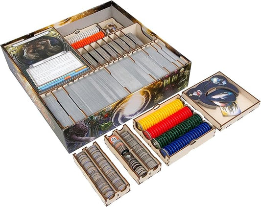 The Broken Token Board Game Organizer - Cosmic Encounter Compatible Collector's Edition Game Crate & Storage Box with Multiple Trays