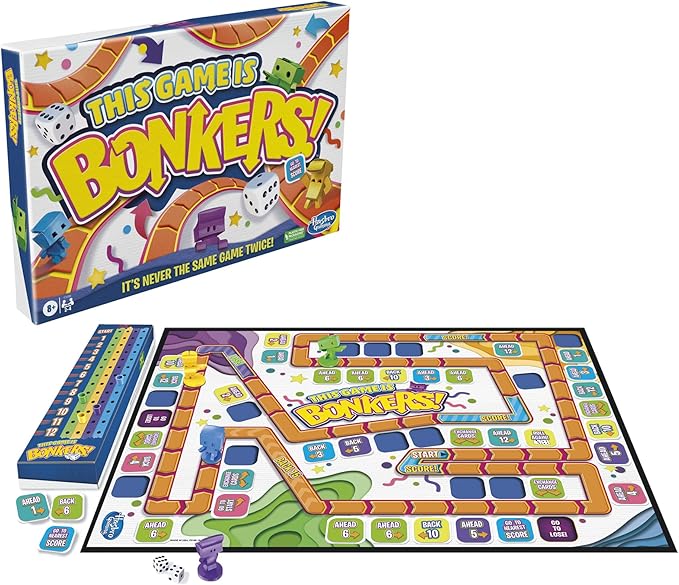 Hasbro Gaming This Game is Bonkers Board Game, Fresh Update of Classic Family Board Game, Wacky and Fun Board Games for Kids 8 and Up