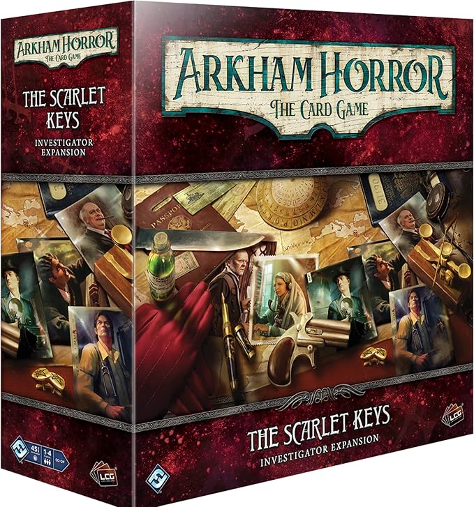 Fantasy Flight Games Arkham Horror The Card Game The Scarlet Keys Investigator Expansion | Horror Mystery Game | Cooperative Card Game | Ages 14+ | 1-4 Players | Avg. Playtime 1-2 Hours | Made