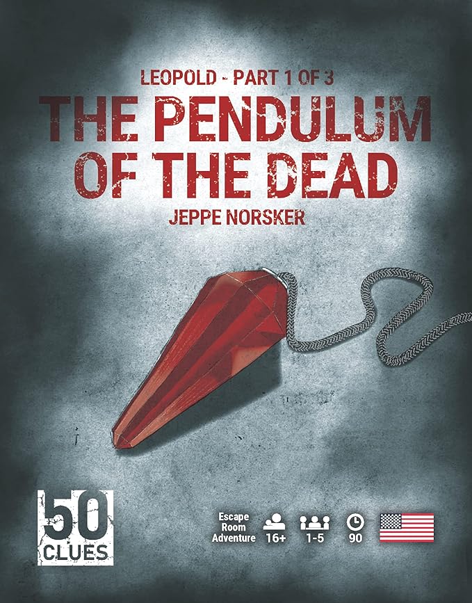 COILEDSPRING 50 Clues | 50 Clues - Part 1: The Pendulm of The Dead | Puzzle Escape Game | Ages 16+ | 1-5 Players | 90 Minutes Playing Time